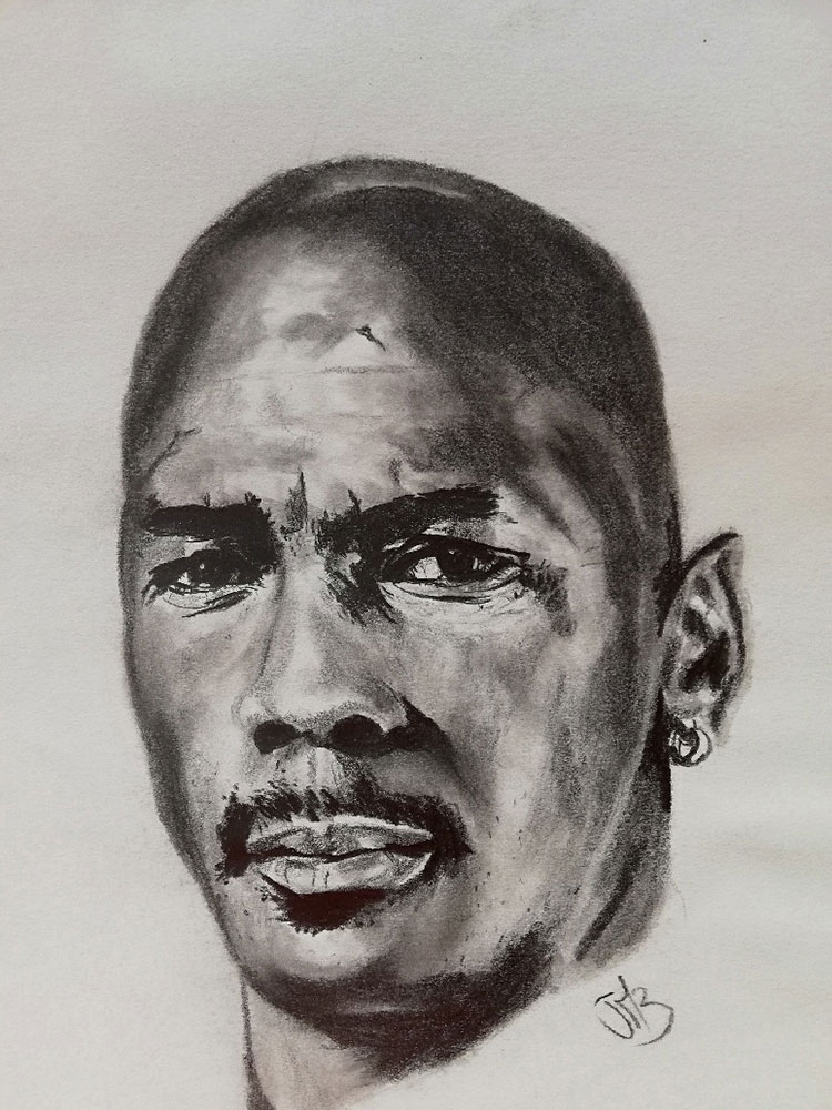M Jordan portraits illustration oeuvres Artiste Jimi Zio Culture US