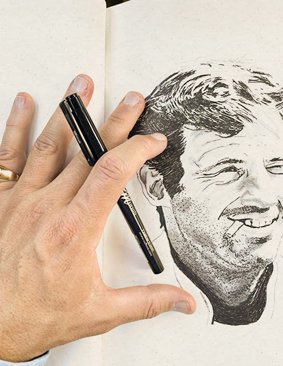 jimi zio oeuvres portraits illustrateur artiste