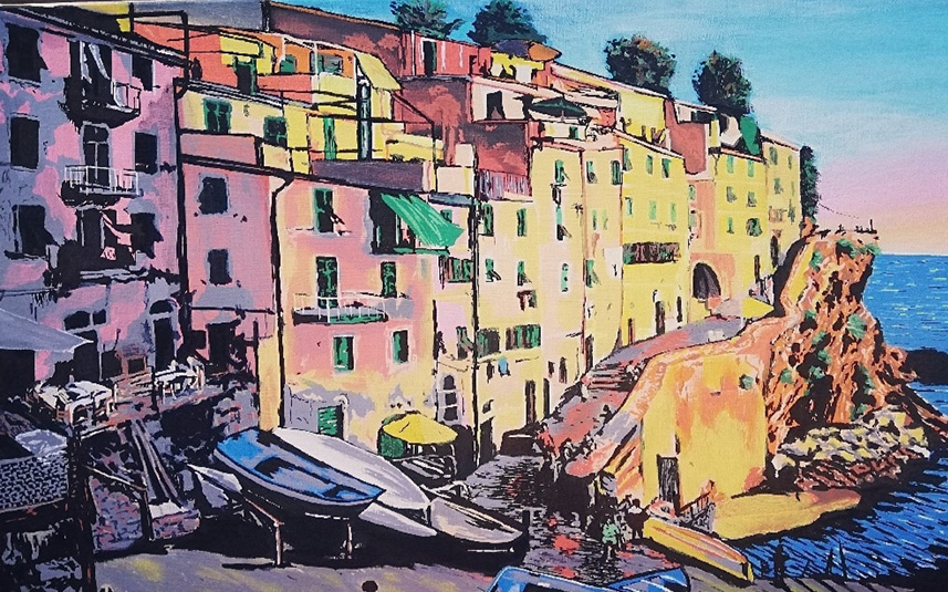 peinture paysage jimi zio artiste illustrateur